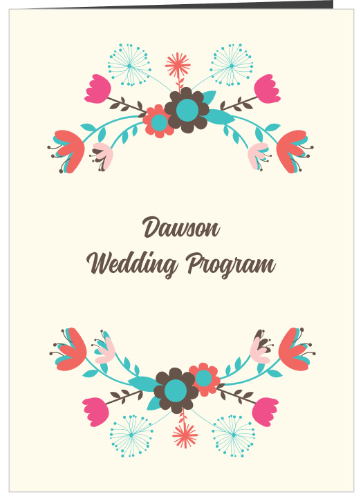 Our Flowering Frame wedding program is a perfect match for the rest of the Flowering Frame wedding suite.