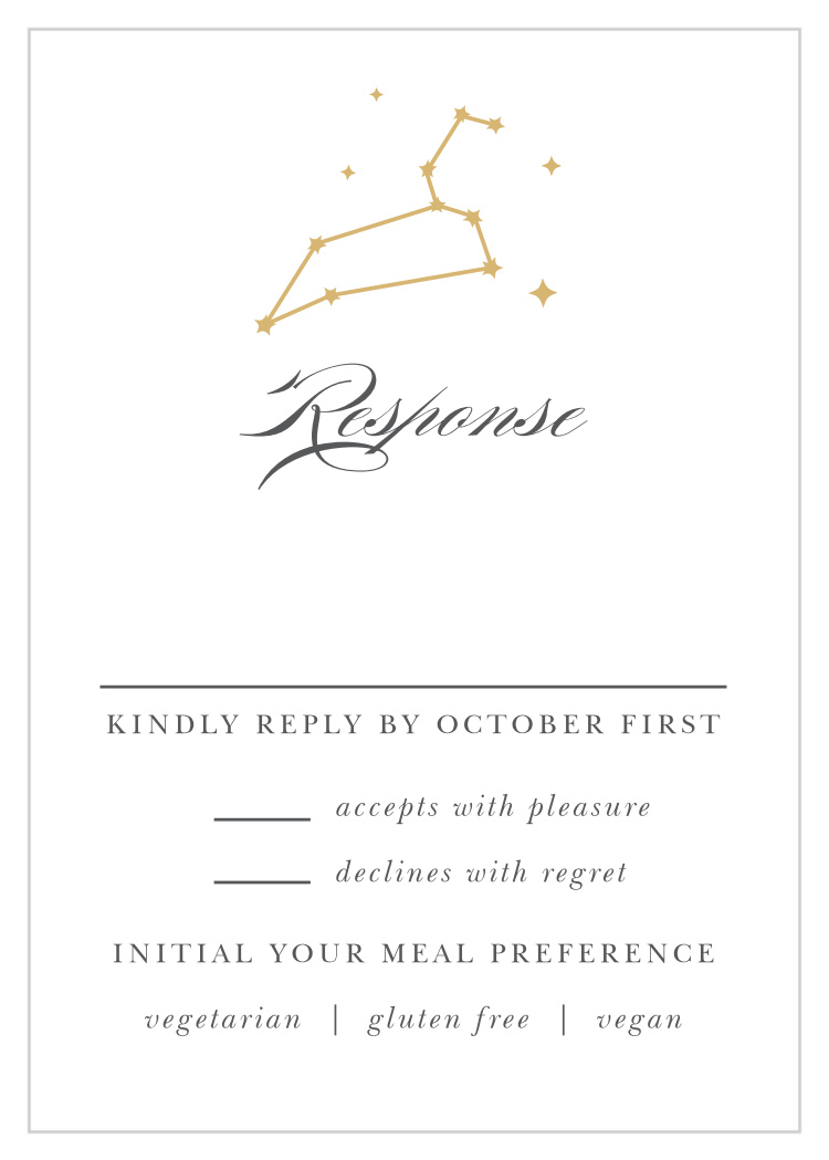 Classic Constellation Foil Response Cards
