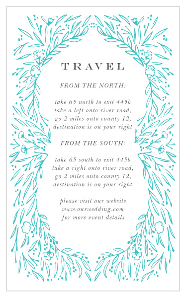 Our Framed Love Direction Cards are the perfect way to make sure your guests don't get lost on their way to your wedding fun!