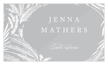 Feel confident that your guests are organized throughout your event, with our Garden Circles Clear Place Cards!