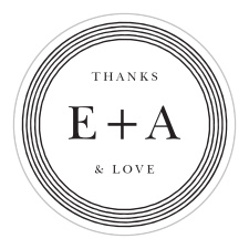 Seal envelopes or gift friends and family with a memento of your special day with our Lovely Frame Wedding Stickers.