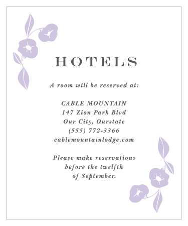Let your guests know where they will be staying overnight during your events, by including our Graphic Wreath Accommodation Cards in your wedding suite!