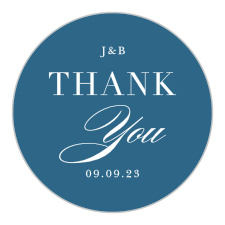 Seal envelopes or gift family and friends with a memento of your special day with our Offset Blooms Wedding Stickers.