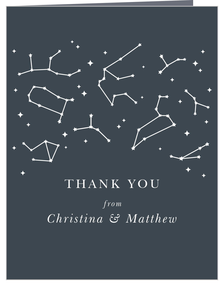 Classic Constellation Wedding Thank You Cards