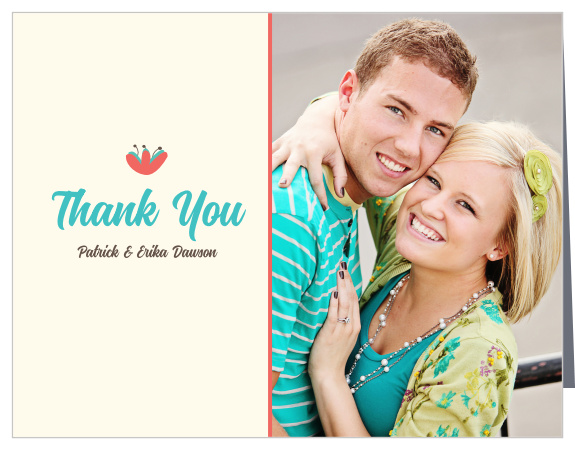 Show your gratitude with our Flowering Frame Thank You card. Customize all the colors and fonts perfectly to your liking!