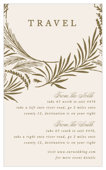 Let your guests know the easiest way to navigate to your wedding venue, by including our Garden Circles Direction Cards in your wedding suite!