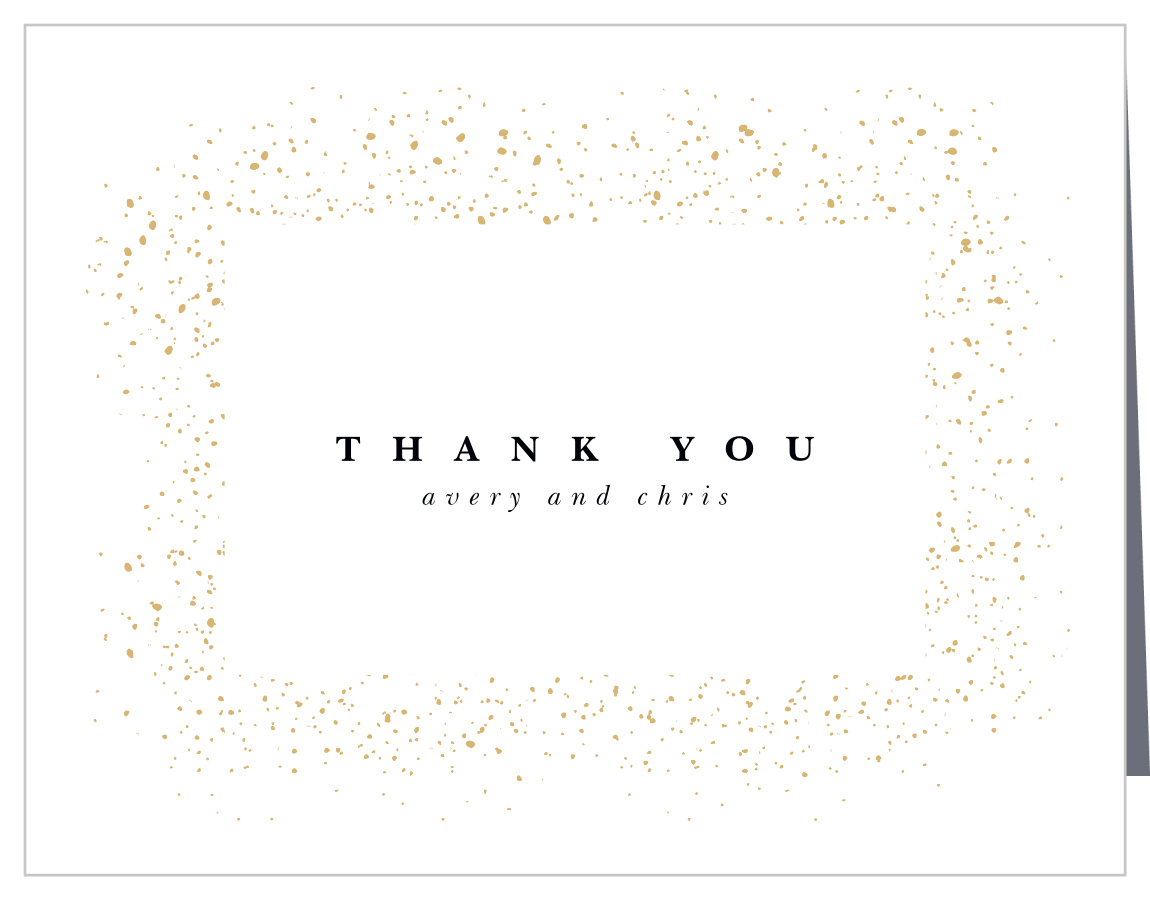 Stunning Stardust Wedding Thank You Cards by Basic Invite