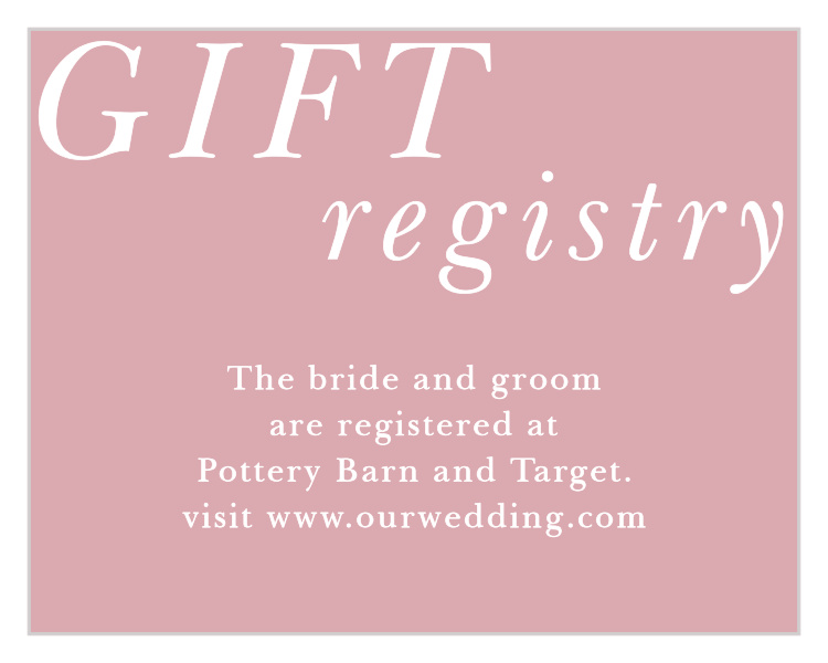 Simply Styled Registry Cards
