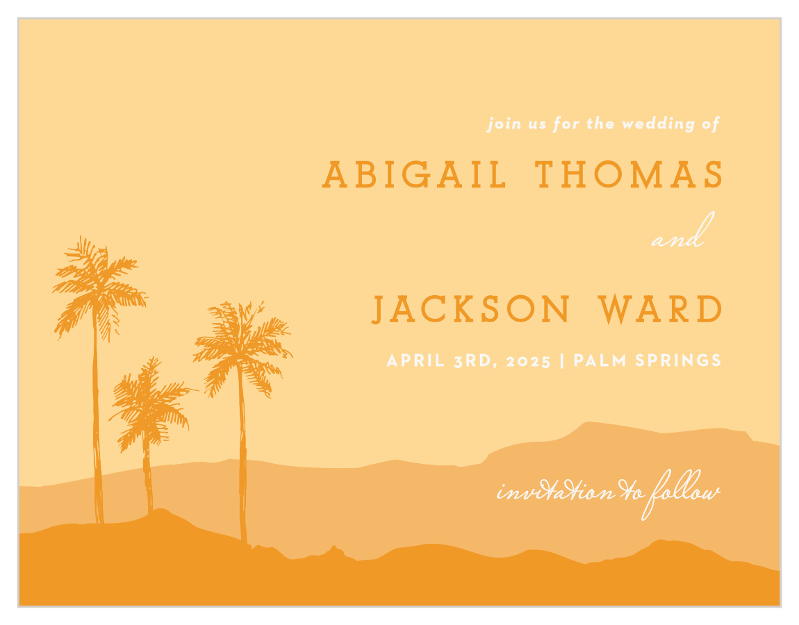 Palm Springs Save the Date Cards
