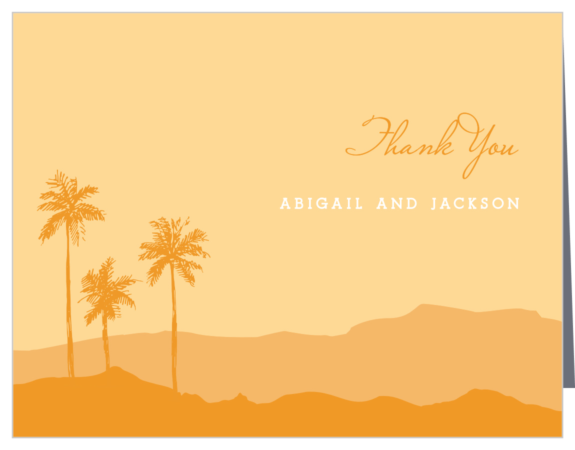Palm Springs Wedding Thank You Cards