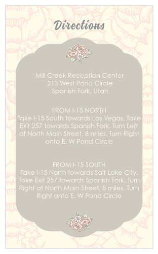 A perfect match for The Subtle Peonies Wedding invitation.