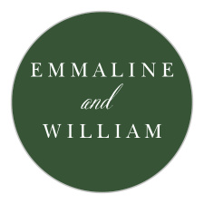 Seal envelopes or gift family and friends with a memento of your special day with our Greenery Leaves Wedding Stickers.