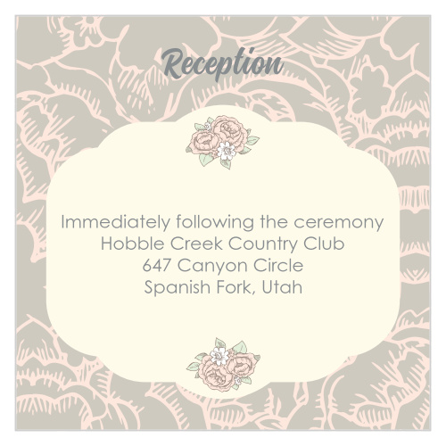 Invite your guests to your ceremony with this ceremony card.