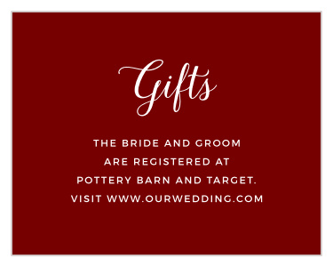 Share your wedding information in whimsical beauty with our Botanical Corners Registry Cards.