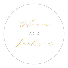 Seal all of your outgoing envelopes with our lovely Smooth Intrigue Wedding Stickers!