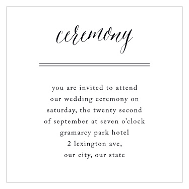 Our Rustic Heart Ceremony Cards gather friends and family together to celebrate your union.