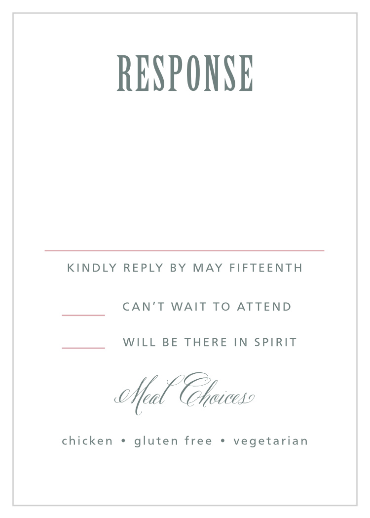 Rustic Flowers Response Cards