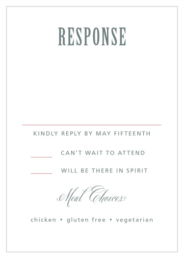 Gather your wedding information in rustic beauty with our Rustic Flowers Response Cards.