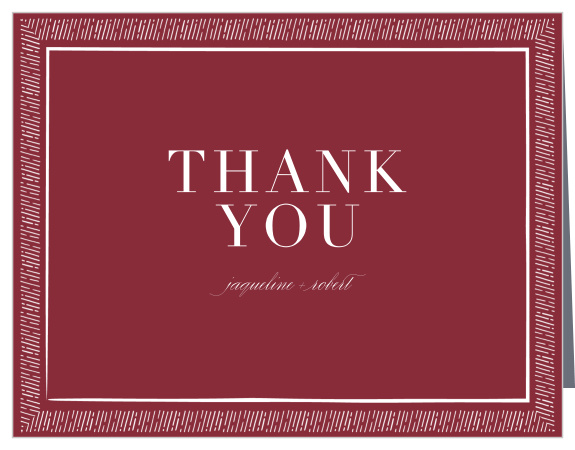 Our Handdrawn Frame Wedding Thank You Cards are perfect for expressing appreciation for the support of friends and family on your special day.