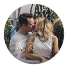 The Modern Monogram logo square is the finishing touch to an already beautiful invitation suite.