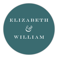 Seal envelopes or gift friends and family with a memento of your special day with our Garden Frame Wedding Stickers.