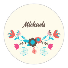 The Flowering logo square is the finishing touch to an already beautiful invitation suite.