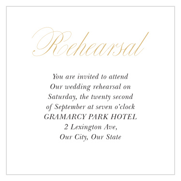 Our Knotted Love Rehearsal Cards bring family and friends together to practice before your big day!