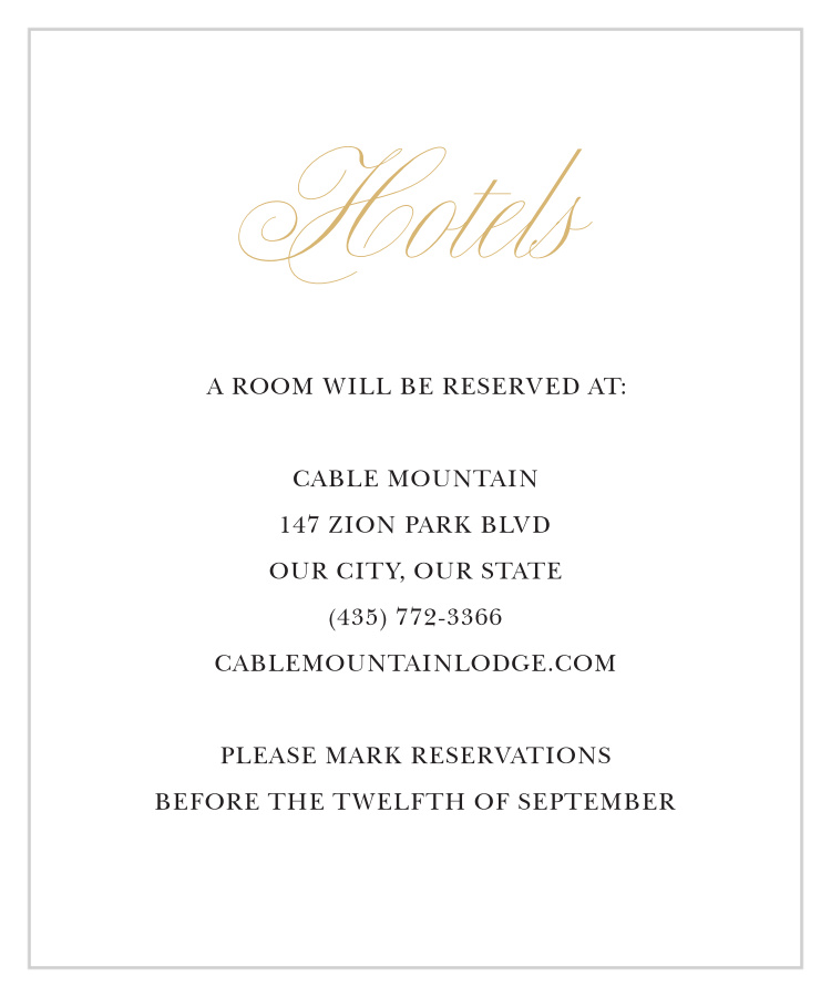 Knotted Love Accommodation Cards