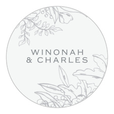 Adorn your wedding information in exquisite style with our Enveloped Peonies Wedding Stickers.