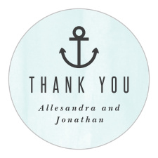 The Nautical Anchor logo square is the finishing touch to an already beautiful invitation suite.