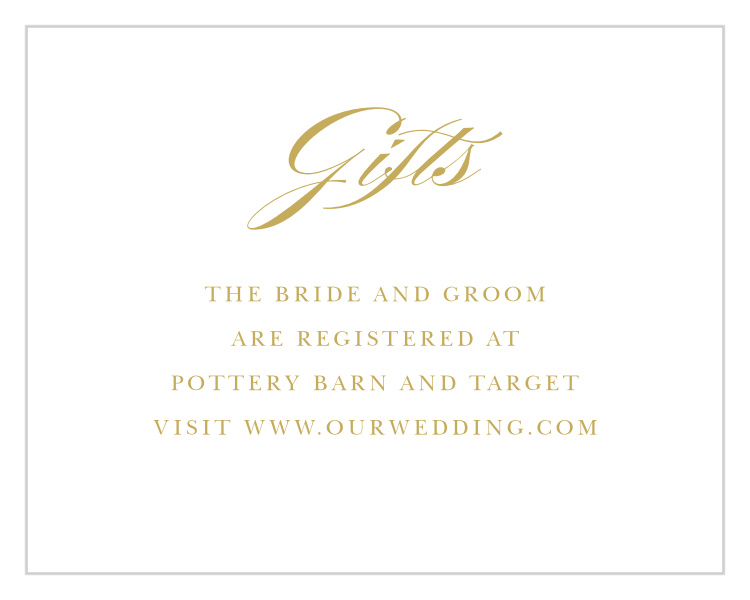 Deco Classic Registry Cards