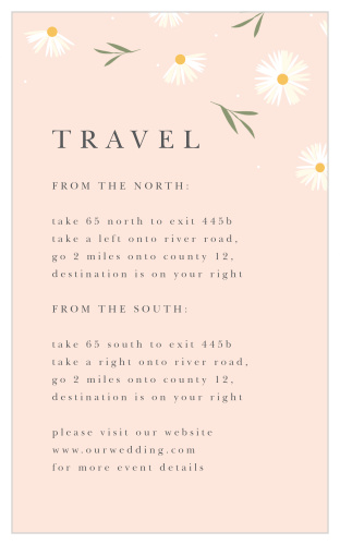 Help your guests easily navigate to your venue, by providing them with our Tiny Daisies Direction Cards!