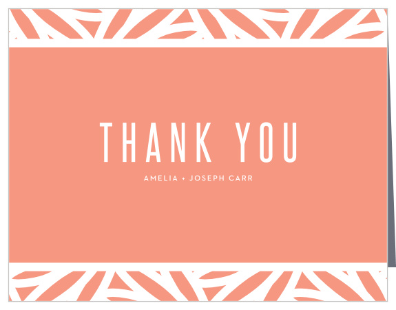 Gather your wedding information in style with our Boldly Framed Wedding Thank You Cards.