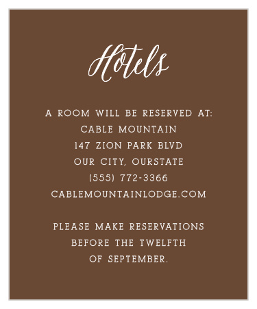 Help your out-of-town guests easily navigate their way to your event, with our Lantern Lights Accommodation Cards!