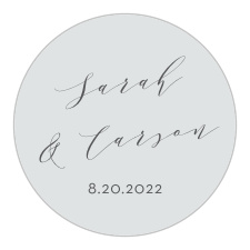 Seal envelopes or gift loved ones with a memento of your special day with our Lovely Blush Wedding Stickers.