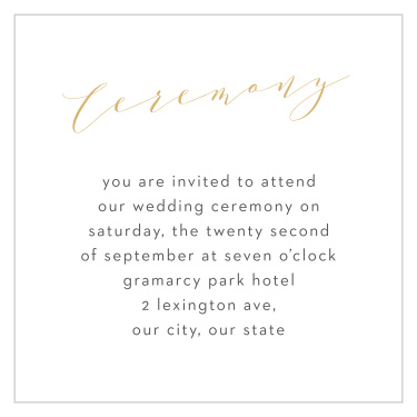 Our Lovely Blush Ceremony Cards bring family and friends together to celebrate your union.
