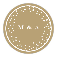 Share your wedding information in style with our Antique Glamour Wedding Stickers.