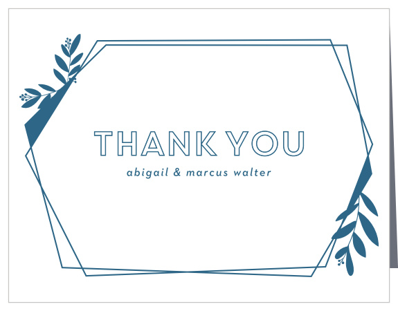 Show your endless appreciation for your guests' attendance at your event, with our Modern Flora Wedding Thank You Cards!