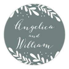 Share your wedding information in style with our Garden Leaves Wedding Stickers.