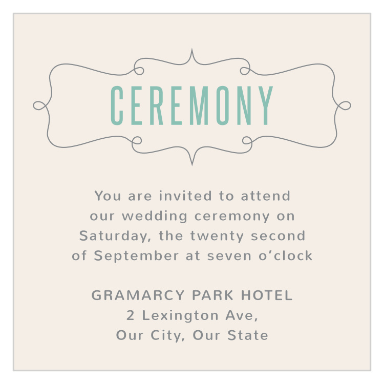 Perfect Skies Ceremony Cards