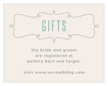 Let family and friends know where you would like to receive your wedding gifts from when you send out our Perfect Skies Registry Cards. 