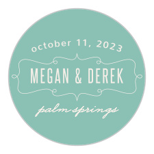 Our Perfect Skies Wedding Stickers are a perfect memento of your special day to gift family and friends.
