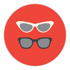 Seal envelopes, decorate stationeries, and make sure loved ones stick to the date of your big day with our Beach Sunglasses Wedding Stickers.