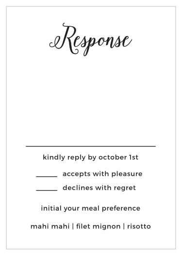 Gather a headcount of all that plan to attend your wedding with our Beach Sunglasses Response Cards.