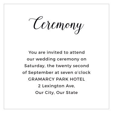 Bring family and friends together to celebrate your union when you send out our Beach Sunglasses Ceremony Cards.