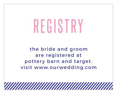 Use our Masterly Charm Registry Cards to conveniently let your wedding guests know where they can find your most wanted gifts!