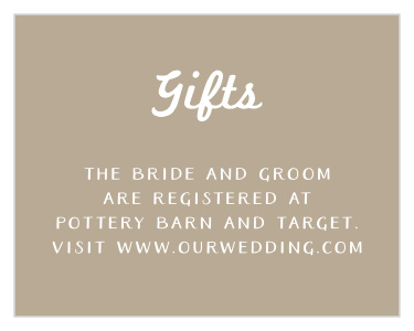Our Rustic Antlers Registry Cards let family and friends know where you would like to receive your wedding gifts from.