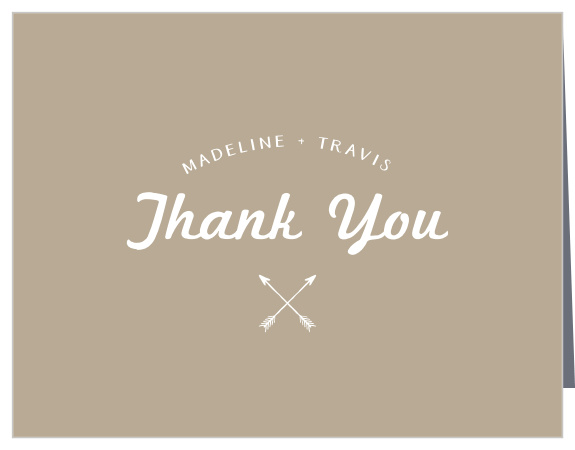 The support of family and friends on your special day meant a lot to you, show them your appreciation with our Rustic Antlers Wedding Thank You Cards.