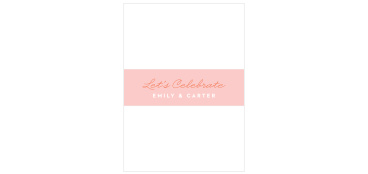 Add an extra touch of personalization with our Transparent Text Belly Bands.