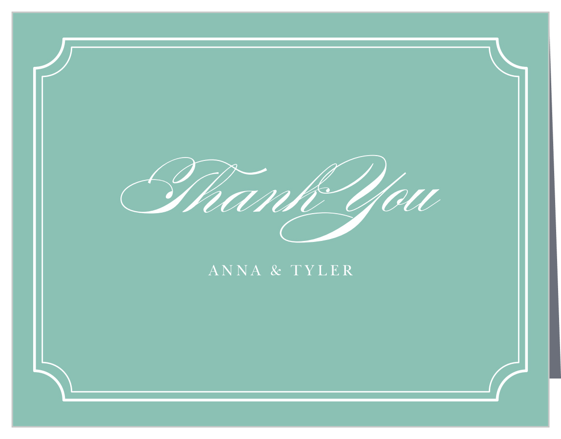 Simple Frame Wedding Thank You Cards
